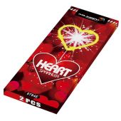 Бенгальские огни - Maxsem - 0784E - HEART - СЕРДЦЕ - длина 18 см. - время работы одной све... БЕНГАЛЬСКИЕ ОГНИ СЕРДЦЕ 18 см (2 шт)