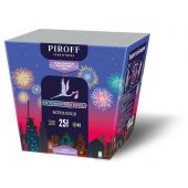 Ночной салют - Piroff - БСК0202010 BLUE WITH CRACKLING - 1,2 Ночной веерный салют для гендер пати Piroff (синий)