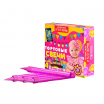 Розовые свечи в торт 12 см (4 шт) - Фильтр товаров